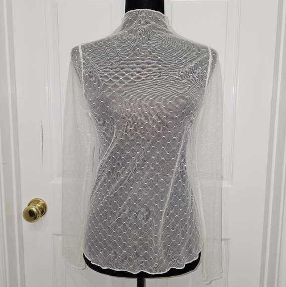 Show me your Mumu, Women's Size Small Sheer Blouse - Picture 2 of 10